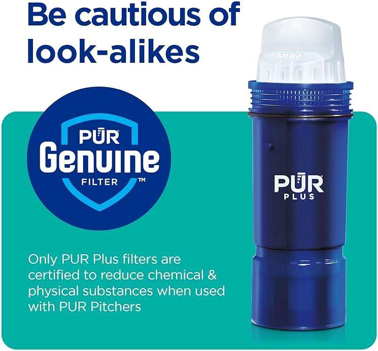 PUR Plus Water Filter Replacement for Pitchers & Dispensers, 6-Month Supply, 3 Count, Blue (PPF951K3) - Image 9