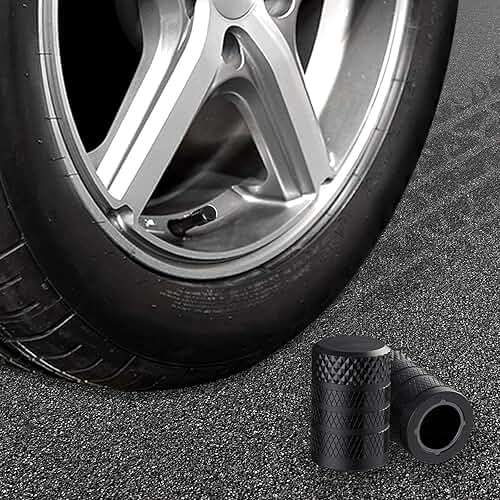 CKAuto Tire Valve Stem Caps, Black, 4 pcs/Pack, Anodized Aluminum Tire Valve Cap Set, Corrosion Resistant, Universal Stem Covers for Cars Trucks Motorcycles SUVs and Bikes - Image 6