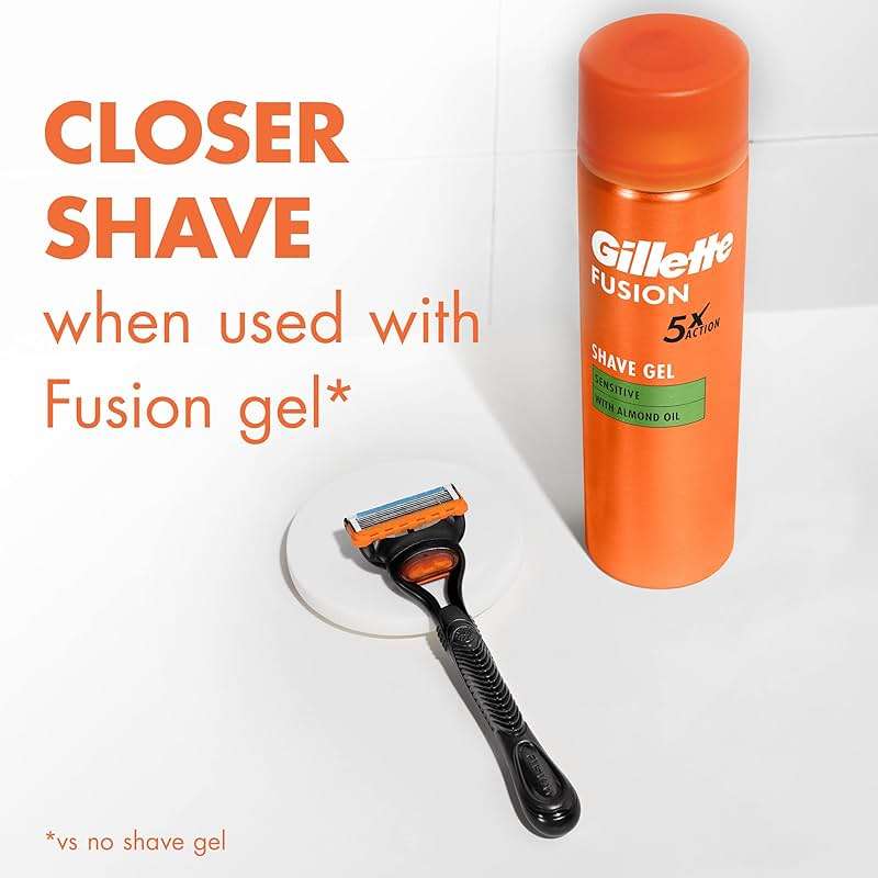 Gillette Fusion5 Razor for Men, Handle + 2 Razor Blade Refills - Image 7