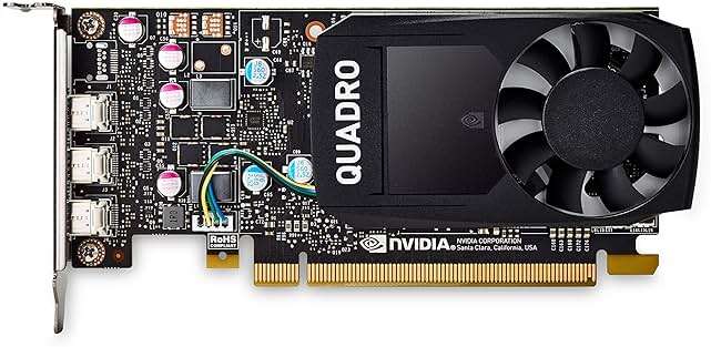 PNY NVIDIA Quadro P400 Professional Graphics Card - (VCQP400-PB), PC Compatible, 3X Mini DisplayPort 1.4 - Image 3