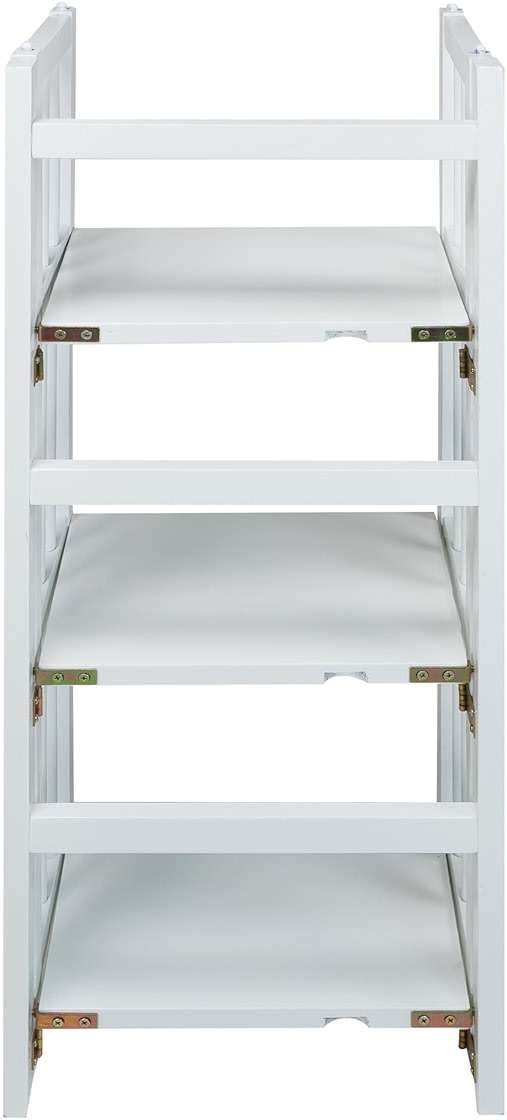 Casual Home 3-Shelf Folding Bookcase, 14" Wide, White - Image 7
