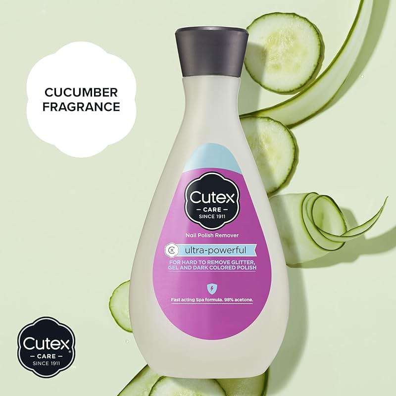Cutex Gel Nail Polish Remover, Ultra-Powerful & Removes Glitter and Dark Colored Paints, Paraben Free, 6.76 Fl Oz - Image 5