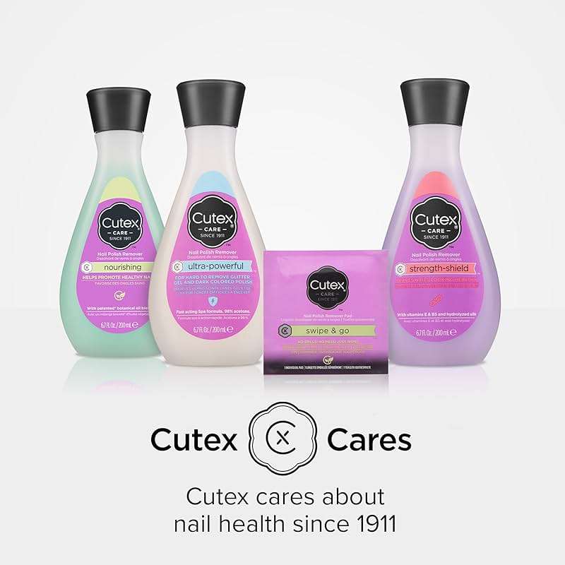 Cutex Gel Nail Polish Remover, Ultra-Powerful & Removes Glitter and Dark Colored Paints, Paraben Free, 6.76 Fl Oz - Image 7