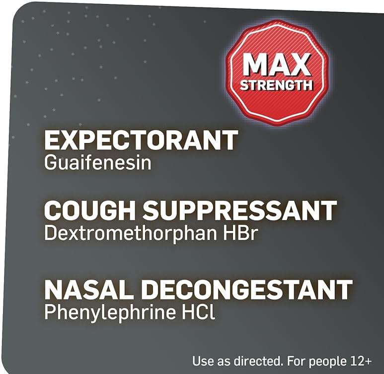 TUKOL Max Action Severe Congestion & Cough Medicine for Adults – Expectorant Cough Syrup, DM Cough Syrup, Dry Cough Cold and Sore Throat Medicine, Chest Decongestant,12+ Years, 6 Fl Oz - Image 4