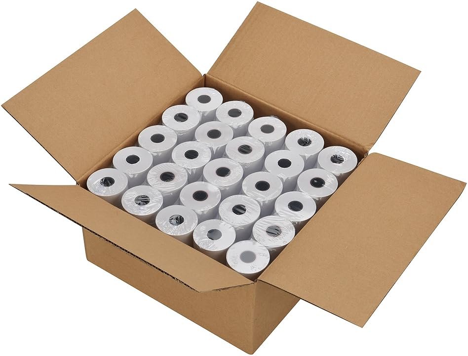 FungLam Thermal Receipt Paper POS Cash Register Paper Rolls 2 1/4" x 50' (50 Rolls) - Product Image