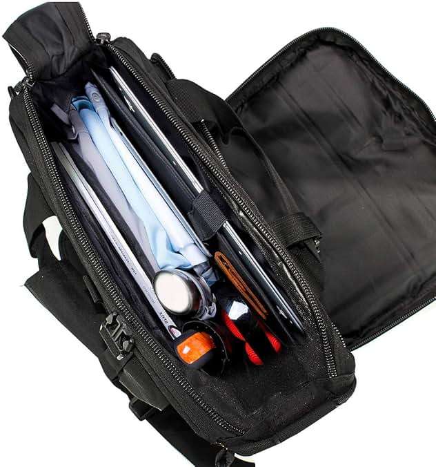 Tactical Briefcase, GES 15.6 Inch Men's Messenger Bag Military Briefcase for Men - Image 3