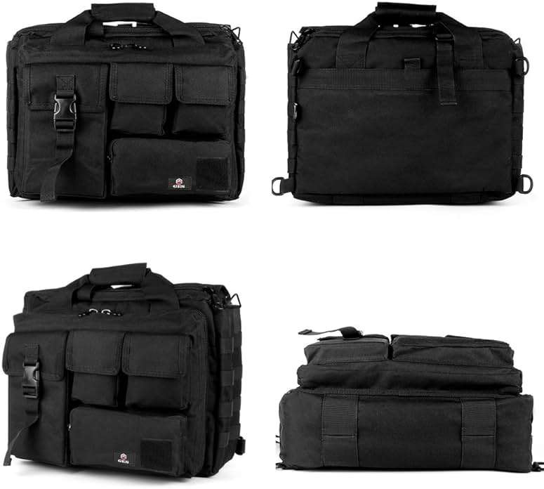 Tactical Briefcase, GES 15.6 Inch Men's Messenger Bag Military Briefcase for Men - Image 6