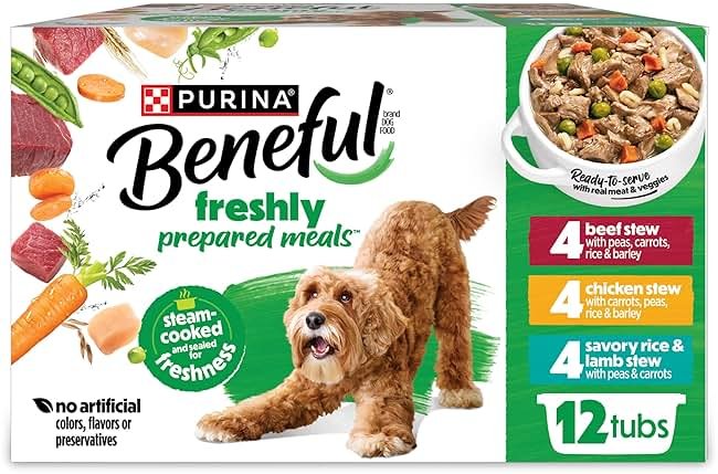 Purina Beneful Gravy Wet Dog Food Variety Pack, Prepared Meals Stew - (12) 10 oz. Tubs - Product Image