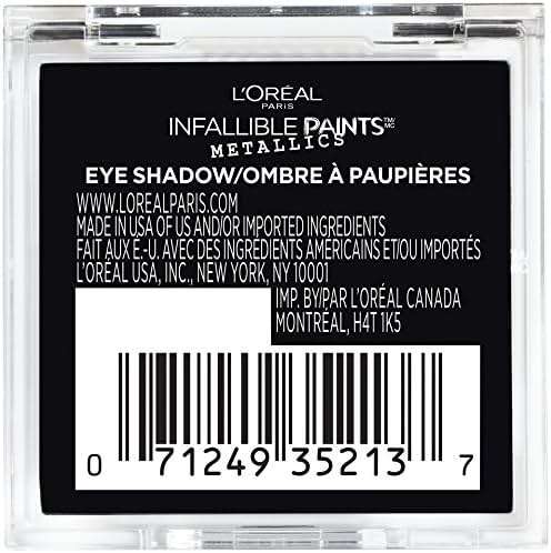 L'Oreal Paris Infallible Paints Eyeshadow Metallics, Rose Chrome, 0.09 oz. - Image 2