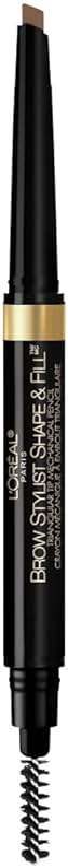 L'Oreal Paris Brow Stylist Shape & Fill Mechanical Eye Brow Makeup Pencil, Brunette, 0.008 oz. - Image 1