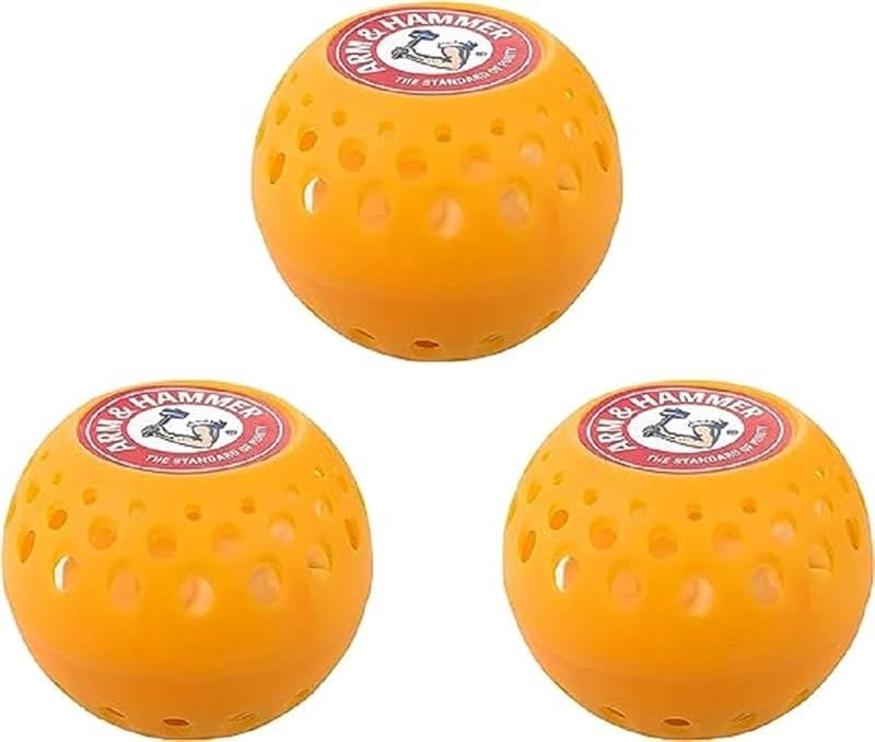Arm & Hammer OdorBusterz® Odor Eliminator Balls, Clean Burst, 3 Count – Baking Soda Odor Control for Closets, Drawers, Hampers & Small Spaces - Product Image