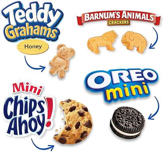 Nabisco Team Favorites Variety Pack, Oreo Mini, Chips Ahoy! Mini, Teddy Grahams Honey & Barnum'S Animal Crackers, 30 Snack Packs - Image 4