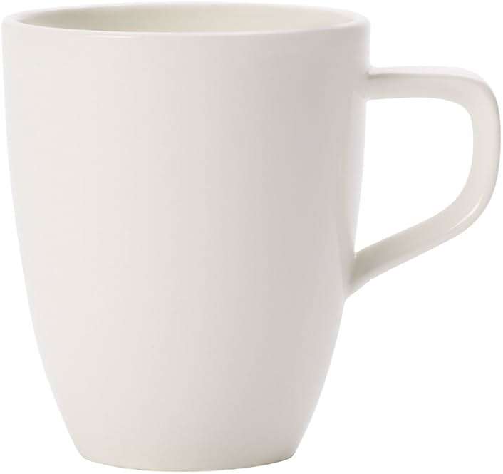Villeroy & Boch Artesano Coffee Mug Set of 6 Premium Vitrified White Porcelain - Made in Germany - Microwave and Dishwasher Safe - 10 Ounce Capacity - Image 1