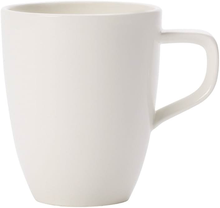 Villeroy & Boch Artesano Coffee Mug Set of 6 Premium Vitrified White Porcelain - Made in Germany - Microwave and Dishwasher Safe - 10 Ounce Capacity - Product Image