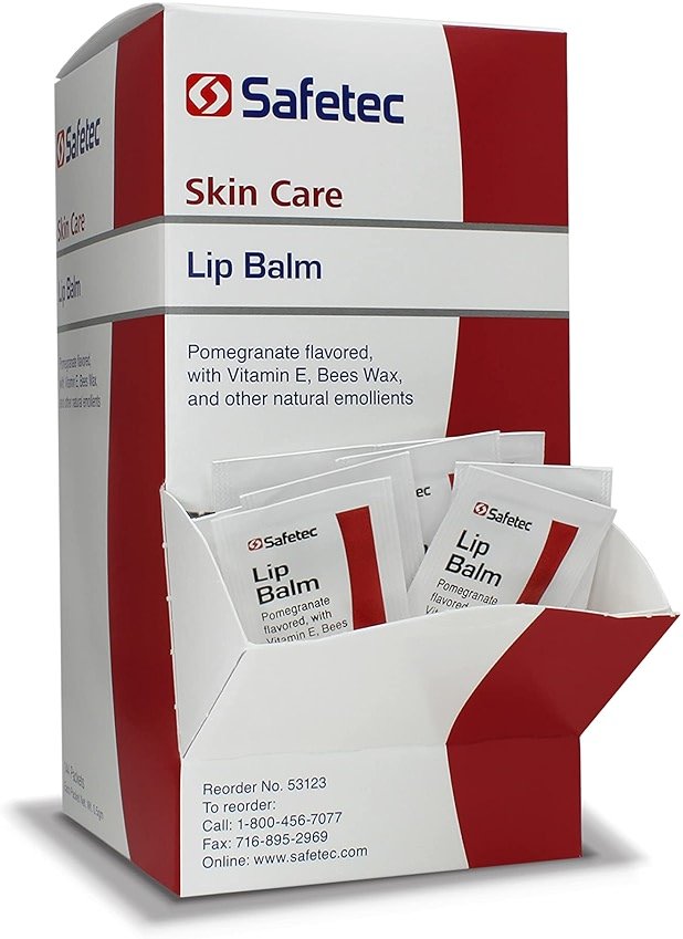 Safetec Lip Balm.5 g. Pouch 144 ct. Box (12 Boxes/case) - Product Image