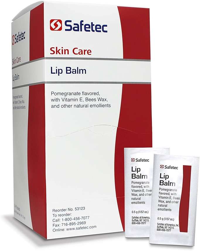 Safetec Lip Balm.5 g. Pouch 144 ct. Box (12 Boxes/case) - Image 3
