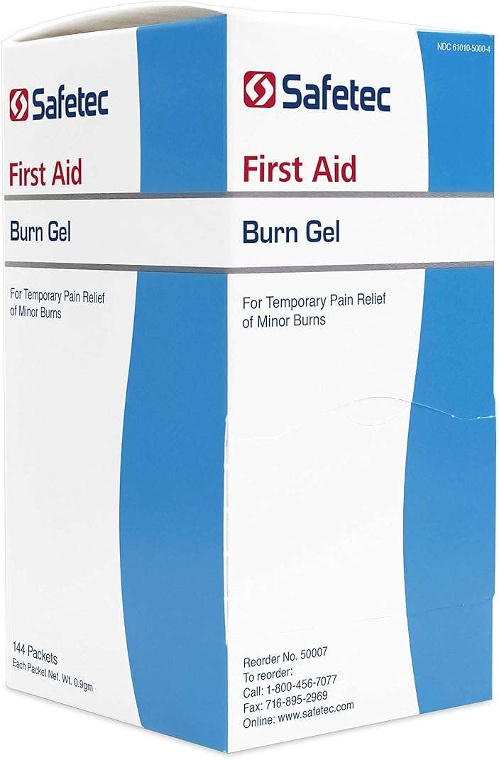Safetec Burn Gel.9 g. Pouch 144 ct. Box (12 Boxes/case) - Image 4