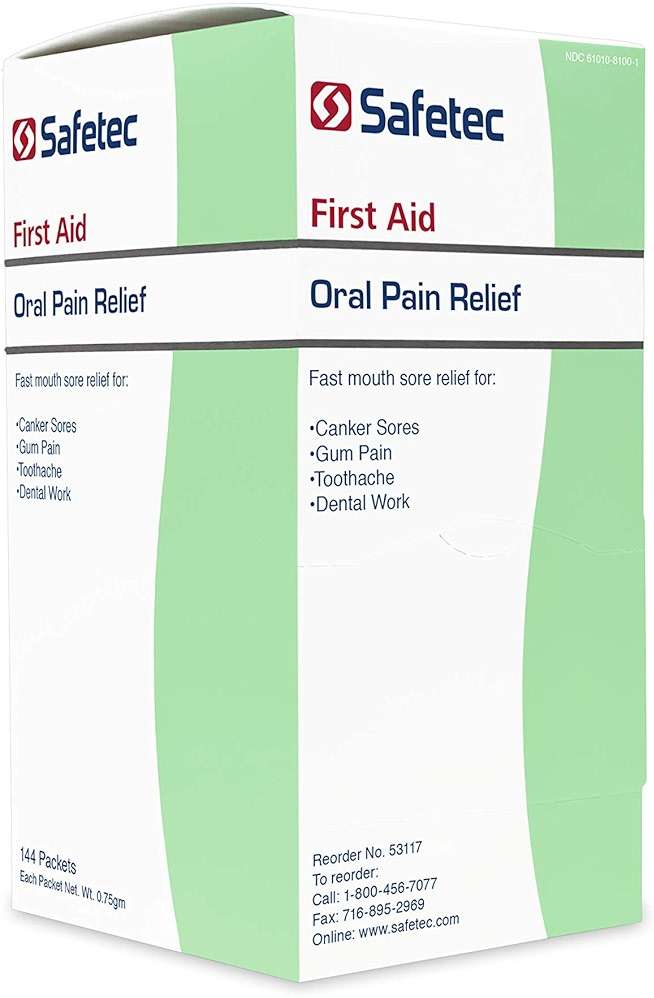 Safetec Oral Pain Relief Gel.75 g. Pouch 144 ct. Box (12 Boxes/case) - Image 4