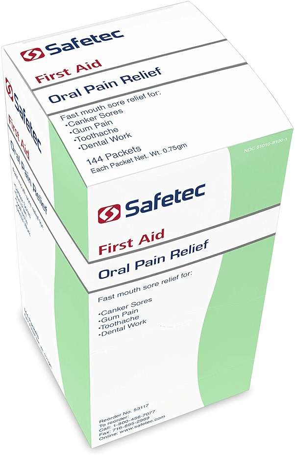 Safetec Oral Pain Relief Gel.75 g. Pouch 144 ct. Box (12 Boxes/case) - Image 6