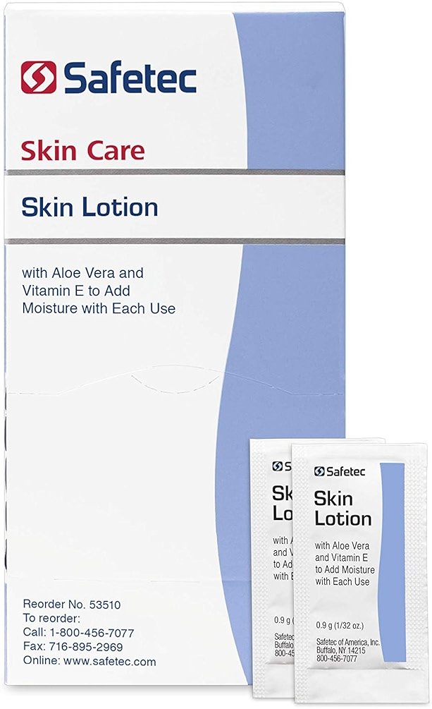 Safetec Skin Lotion.9 g. Pouches 144 ct. Box (12 Boxes/case) - Product Image