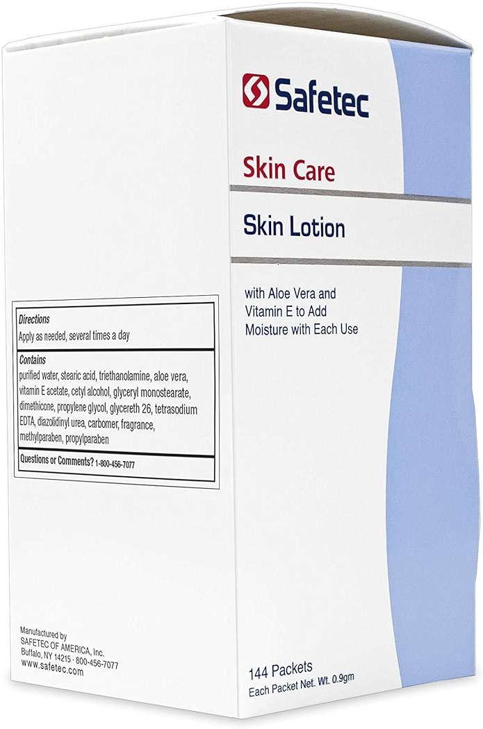 Safetec Skin Lotion.9 g. Pouches 144 ct. Box (12 Boxes/case) - Image 5