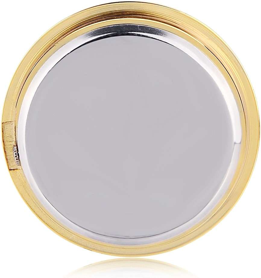 ShoppeWatch Mini Clock Insert 1 7/16" (35mm) Quartz Movement | Miniature Clock Face Insert | Small Round Fit Up White Dial Gold Tone Bezel Roman Numerals CK096GD - Image 6