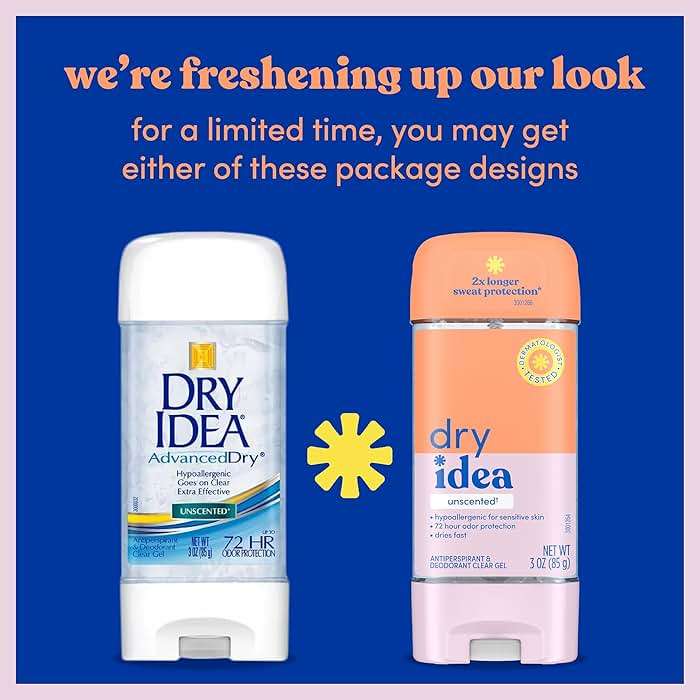 Dry Idea Gel Deodorant & Antiperspirant for Women - Hypoallergenic for Sensitive Skin, 2X Longer Sweat Protection*, 72Hr Odor Control, Unscented, Womens Deodorant, 3 oz - Image 3