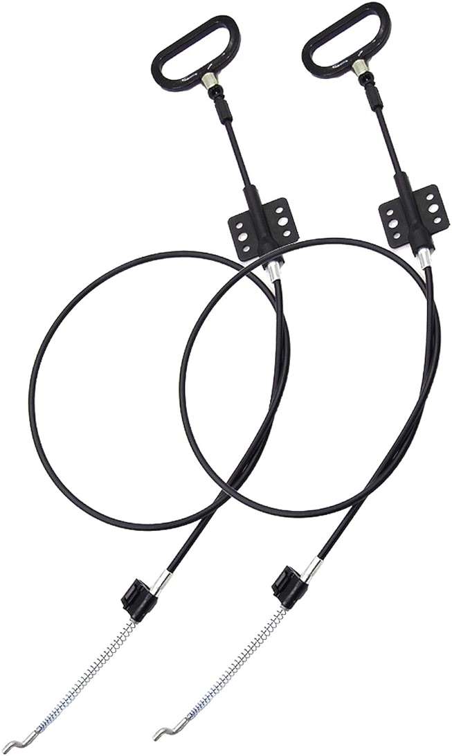 2 Pieces Recliner Release Cable Replacement D-Ring Pull Handle, Exposed Length 4.75" with S Tip | D-Ring Pull Handle, Exposed Length 4.75", with S Tip - Image 1