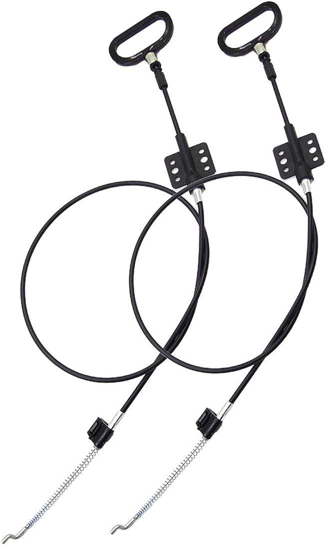 2 Pieces Recliner Release Cable Replacement D-Ring Pull Handle, Exposed Length 4.75" with S Tip | D-Ring Pull Handle, Exposed Length 4.75", with S Tip - Product Image