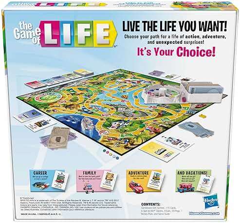 Hasbro Gaming The Game of Life Board Game, Family Games for Kids Ages 8+, Includes 31 Careers, Family Board Games for 2-4 Players, (Amazon Exclusive) - Image 2