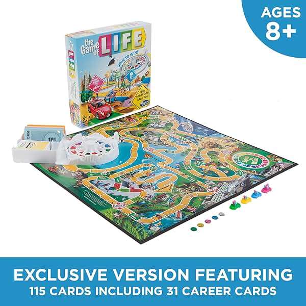 Hasbro Gaming The Game of Life Board Game, Family Games for Kids Ages 8+, Includes 31 Careers, Family Board Games for 2-4 Players, (Amazon Exclusive) - Image 3