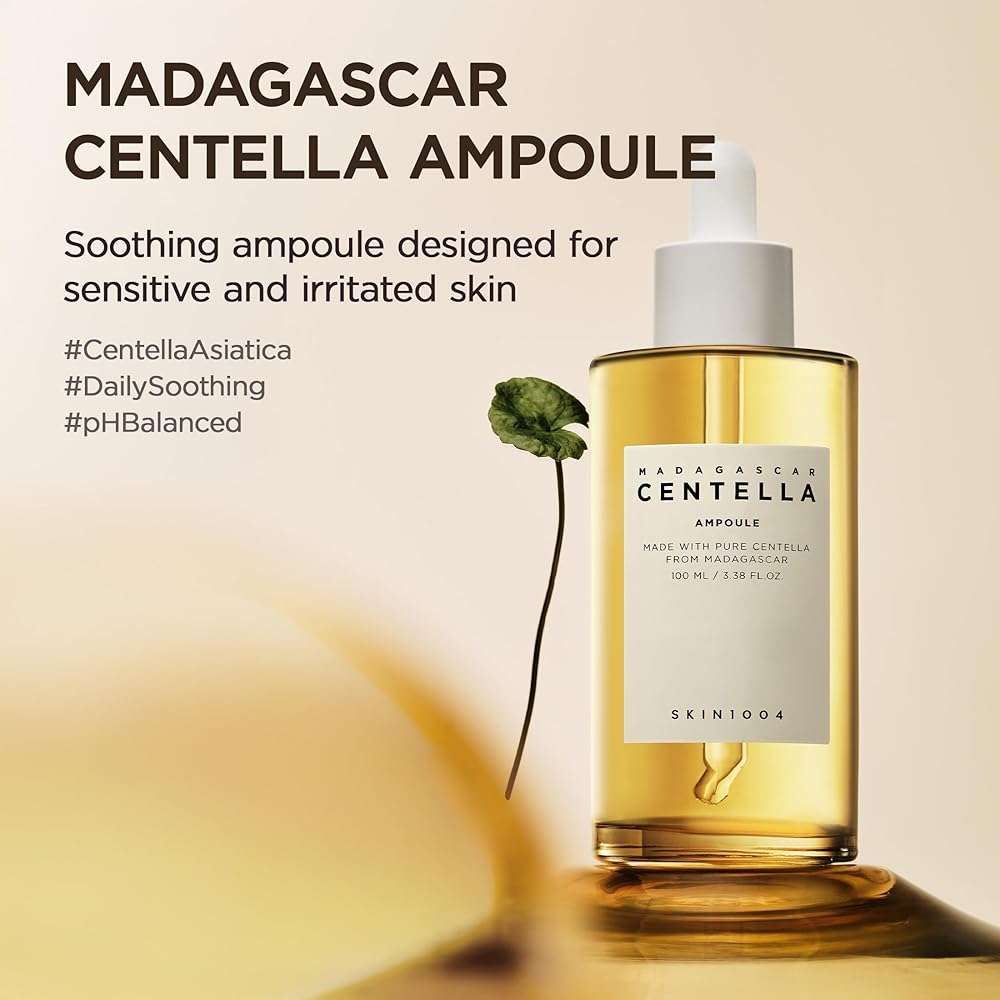 SKIN1004 Madagascar Centella Ampoule, Korean Face Serum with Centella Asiatica for Hydrating & Moisturizing Care, Soothing Facial Serum for Skin Balance and Glow, Korean Skin Care, 3.38 fl.oz / 100 ml - Image 2