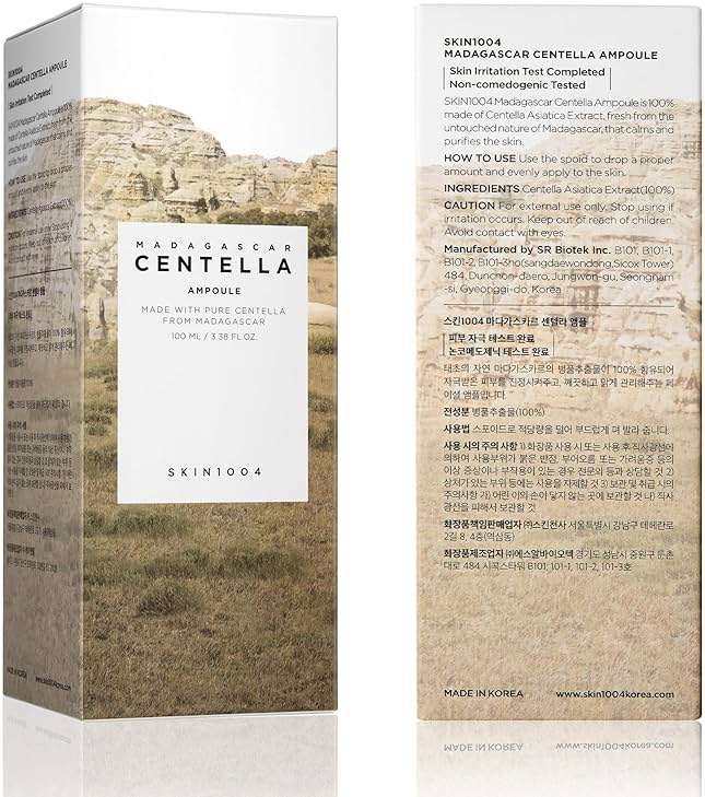 SKIN1004 Madagascar Centella Ampoule, Korean Face Serum with Centella Asiatica for Hydrating & Moisturizing Care, Soothing Facial Serum for Skin Balance and Glow, Korean Skin Care, 3.38 fl.oz / 100 ml - Image 8