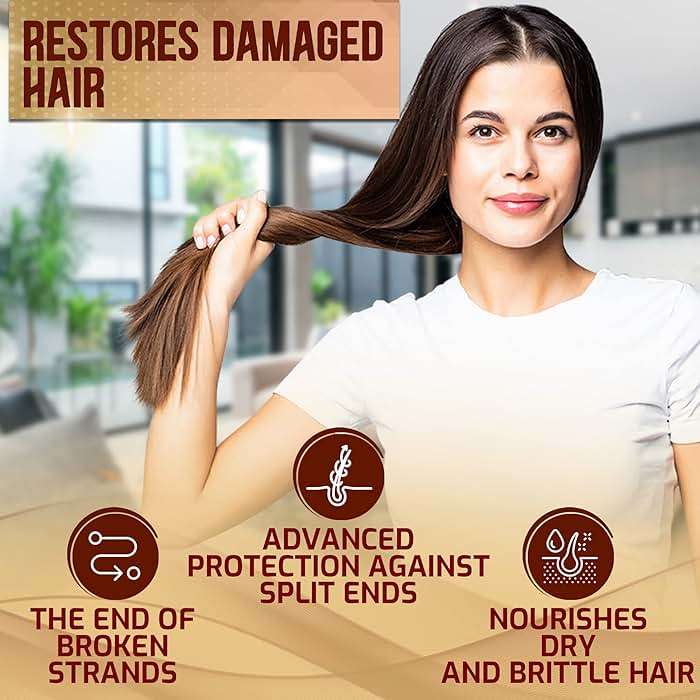 Argan Oil Shampoo and Conditioner Set - Sulfate Free Moroccan Care with Keratin - For Curly, Straight, Dry and Damaged Hair - Moisturizing, Hydrating, Anti Frizz Salon Technology - Image 6
