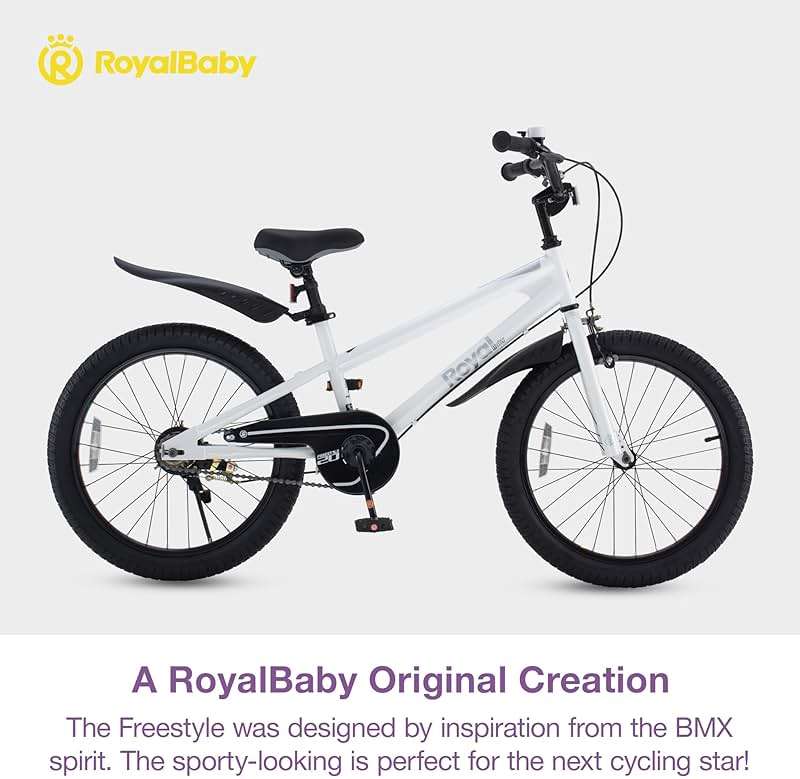 RoyalBaby Kids Bike with Dual Handbrake for Beginners,12 14 16 18 20 Inch Bicycle for Boys & Girls Ages 3-10 Years - Image 2
