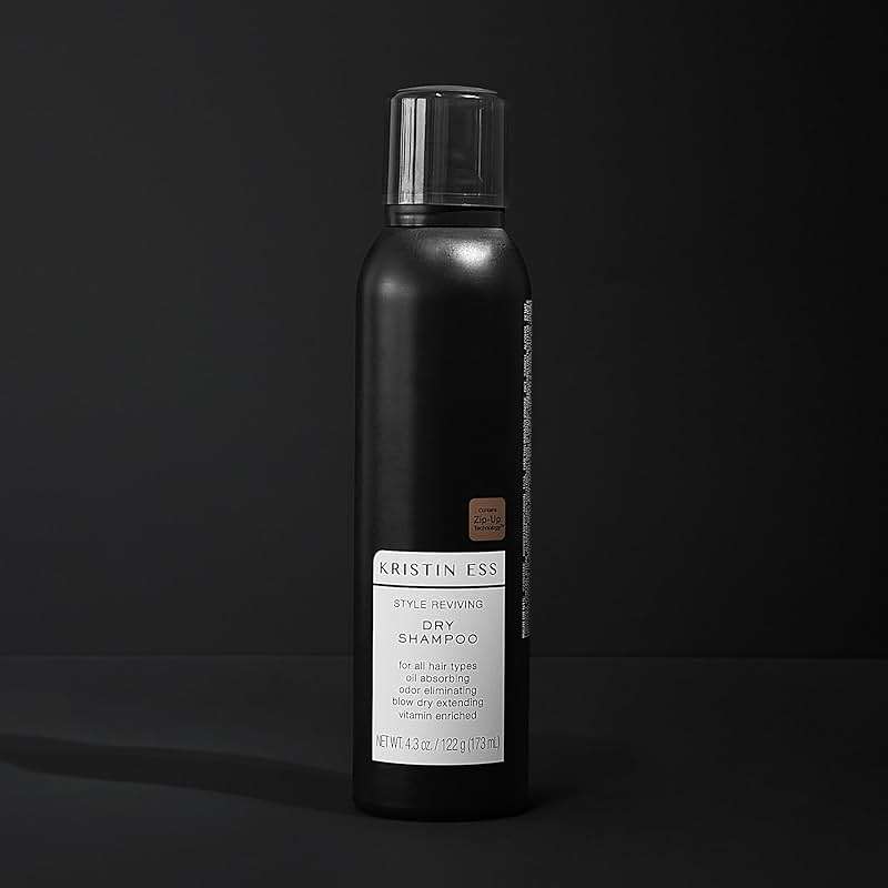 Kristin Ess Volumizing Vitamin C Dry Shampoo Spray for Oily Hair + Frizz - Oil Absorbing Style Extender with Minimal Residue - Powder Spray - Sulfate Free + Vegan + Color Safe - Fresh Pear Fragrance - Image 6