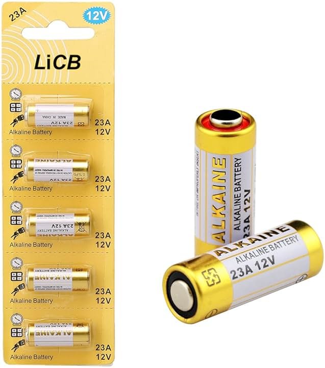 LiCB A23 23A 12V Alkaline Battery (5-Pack) - Product Image