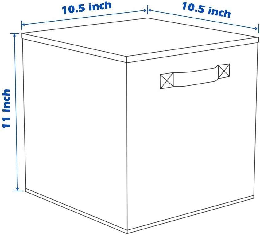 ShellKingdom Storage Bins, Foldable Fabric Storage Cubes And Cloth Storage Organizer Drawer For Closet And Toys Storage, 6 Pack (Lavender) - Image 3