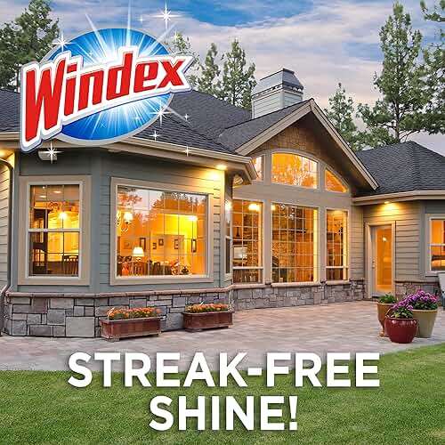 Windex Outdoor Window and Glass Cleaner for Hose Ammonia Free, Concentrated Formula for Deep Outdoor Clean, Patio Cleaner, Compatible With All Hoses, 32 Fl Oz (Pack of 2) - Image 2
