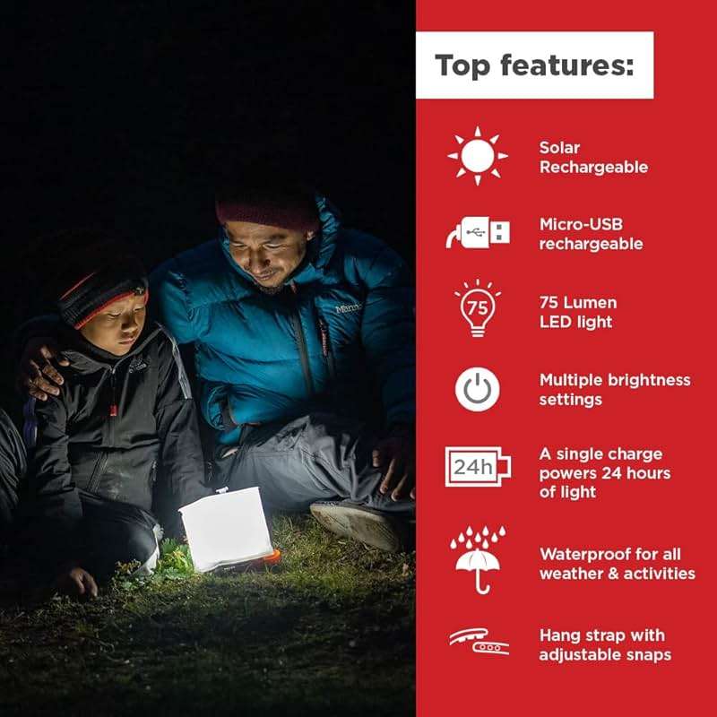 LuminAID Solar Camping Lantern - Inflatable LED Lamp Perfect for Camping, Hiking, Travel and More - Emergency Light for Power Outages, Hurricane, Survival Kits - As Seen on Shark Tank - Image 2