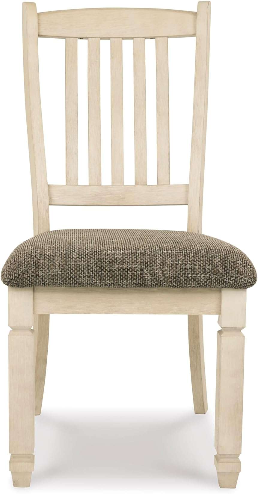 Signature Design by Ashley Bolanburg Dining Chairs Set of 2, Slat Back Cottage Side Chairs, Durable Wood Frame with Cushioned Seat, Ideal for Farmhouse Kitchens, Antiqued White - Image 8