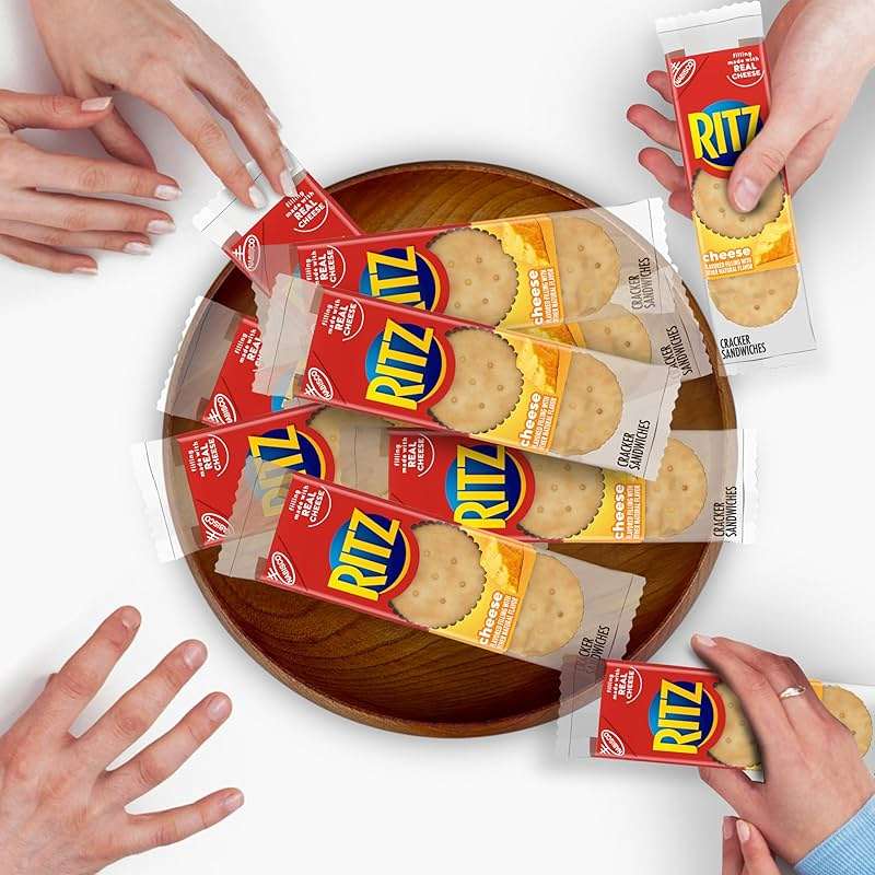 RITZ Peanut Butter Sandwich Crackers, 96 Snack Packs (6 Boxes, 6 Crackers Per Pack) - Image 11