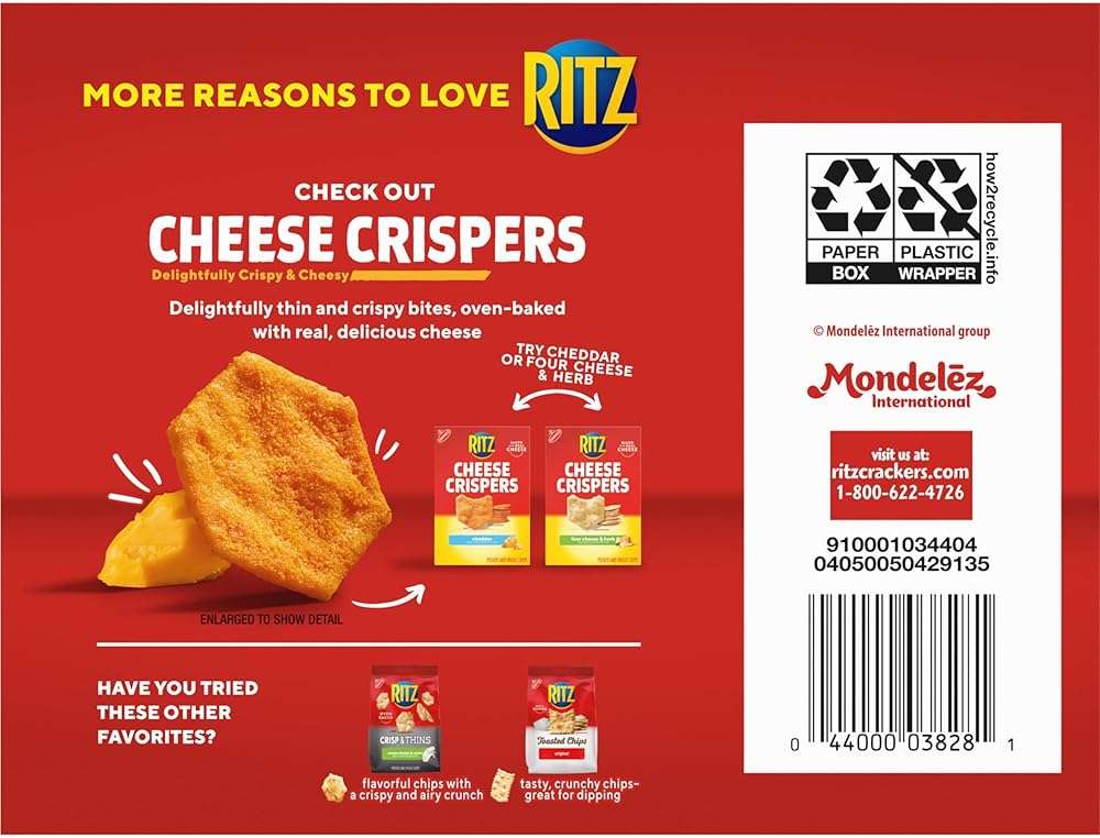 RITZ Peanut Butter Sandwich Crackers, 96 Snack Packs (6 Boxes, 6 Crackers Per Pack) - Image 16