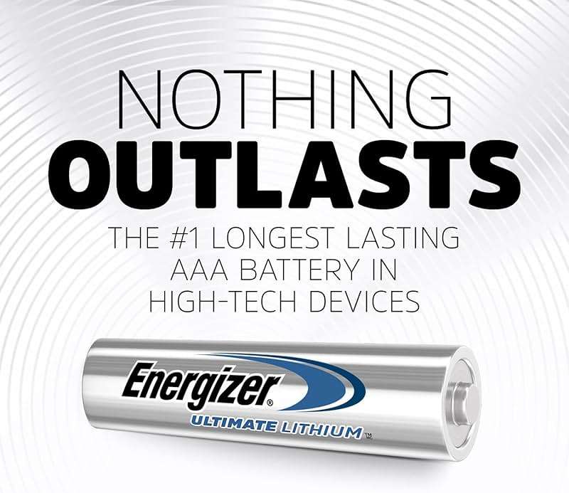 Energizer Ultimate Lithium AAA Batteries (8 Pack), Lithium Triple A Batteries - Image 3
