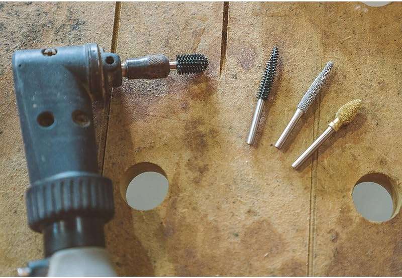 Kutzall Extreme Cylinder Burr, 1⁄8" Shaft, Very Coarse - Wood Carving Bit for Dremel, Foredom, DeWalt, Milwaukee. Abrasive Tungsten Carbide, 1⁄4" (6.3mm) Dia. X 1⁄2" (12.7mm) Length, CX-14-EC - Image 5