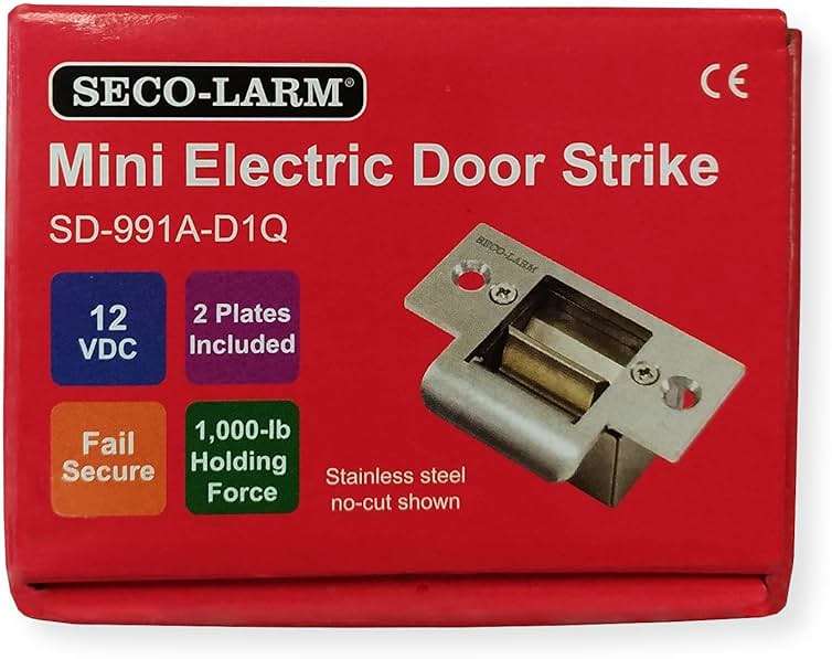 Seco-Larm SD-991A-D1Q Enforcer Mini No-Cut Electric Door Strike, Fail-Secure - Image 3