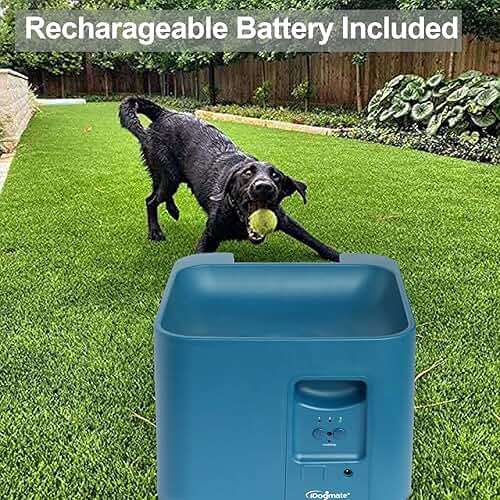 IDOGMATE Automatic Dog Ball Launcher - Rechargeable Tennis Ball Thrower for Big/Medium-Sized Dogs - Remote Control - 3 Balls (2.5 inches) - Indoor/Outdoor Toy - Image 3