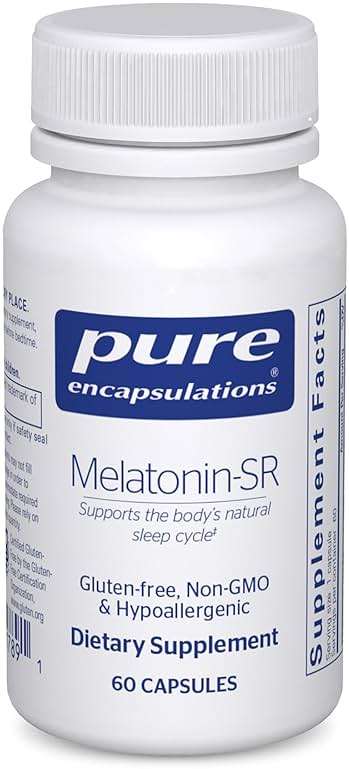 Pure Encapsulations Melatonin-SR - Extended Release Melatonin - Supports Restful Sleep* - Sleep Supplement - Gluten Free & Vegan - 60 Capsules - Image 1