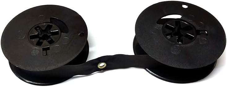 1/2" Universal Typewriter Ribbon, Black. for Vintage Typewriters. 2" Spools. Fits Most Royal, Olympia, Smith Corona, Remington, Olympia, Brother, and Other Vintage Typewriters - Image 1