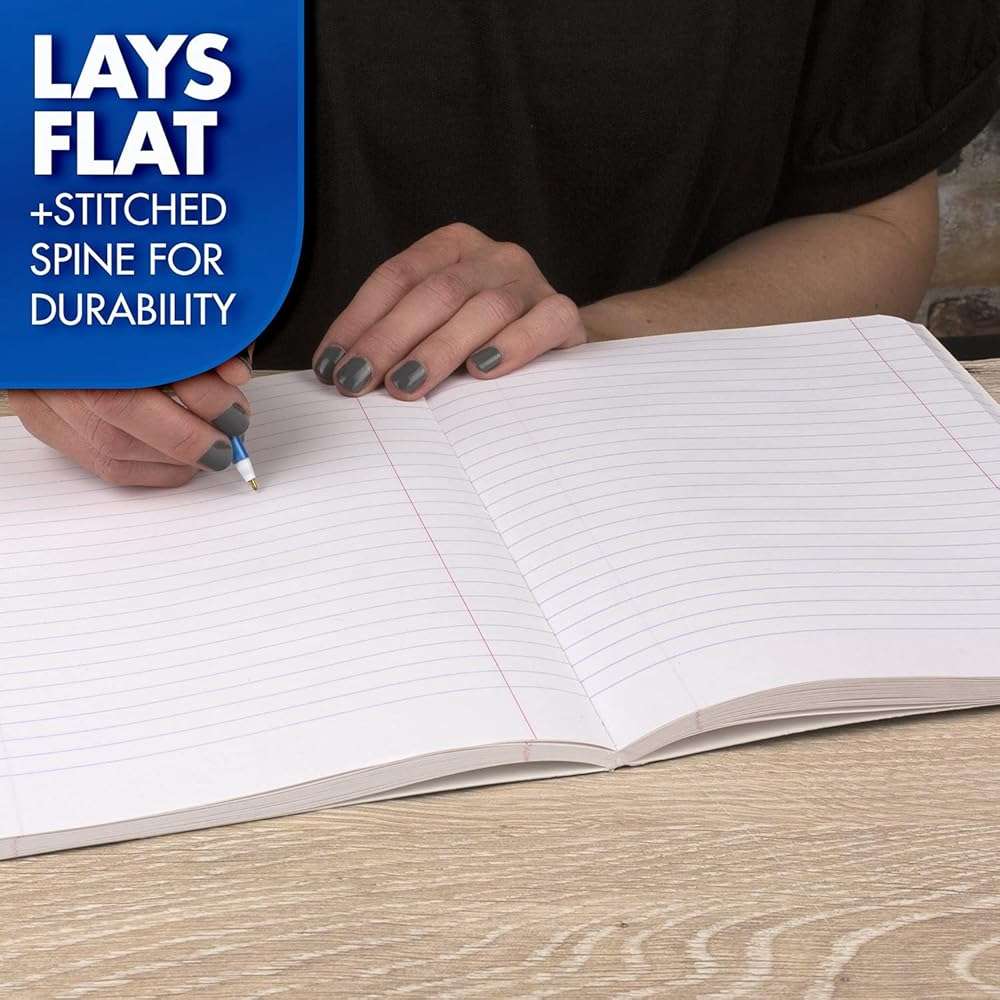 Mead Composition Notebook, 3 Pack, College Ruled Paper, 7-1/2" x 9-3/4", 100 Sheets per Comp Book, Black Marble (38111) - Image 7